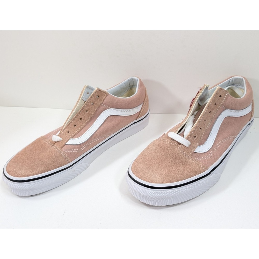 Vans Pink Old Skool Suede Canvas Shoes Mens 5 Women Size 6.5